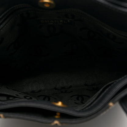 Chanel Calfskin Wild Stitch Tote Black 5 of 10