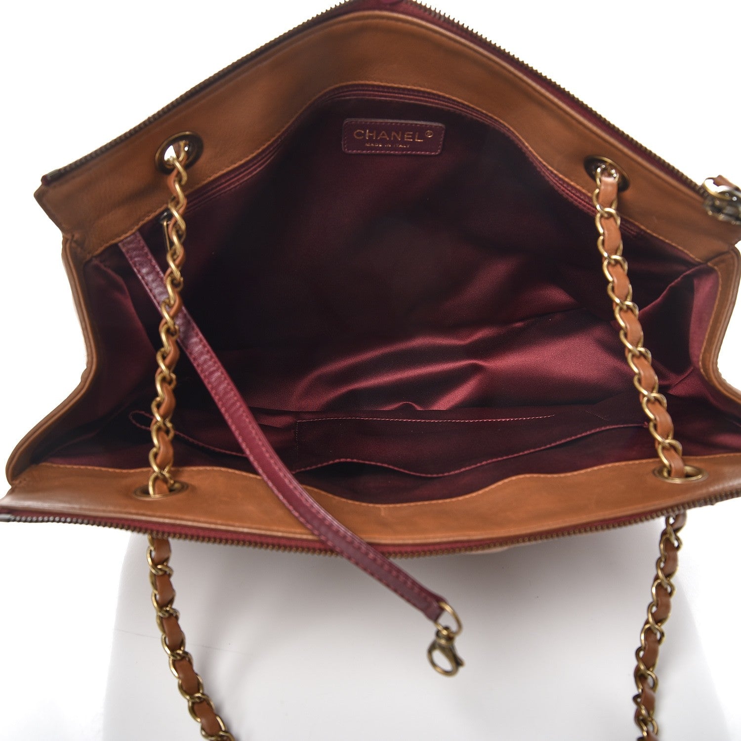 Chanel Lambskin Maxi Blizzard Zip Top Flap Bag Tan 6 of 10