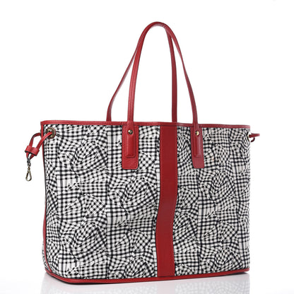 MCM Visetos Large Liz Reversible Shopper Tote Ruby Red 4 of 11