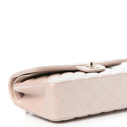 Chanel Iridescent Calfskin Quilted Medium Double Flap Beige 6 of 10