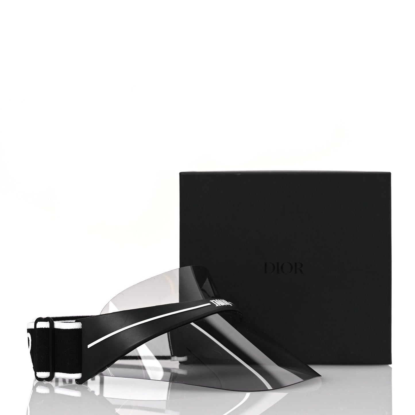 Mirrored DiorClub1 Sun Visor Black