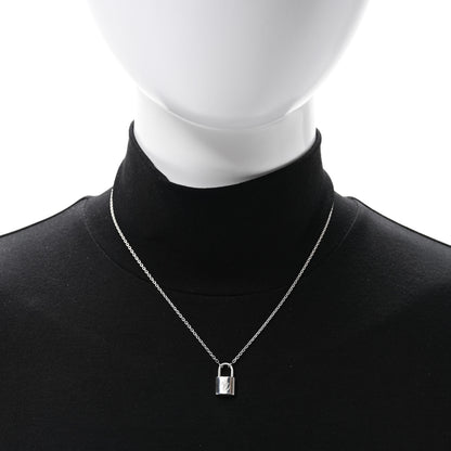 Louis Vuitton Sterling Silver Lockit Necklace 2 of 5