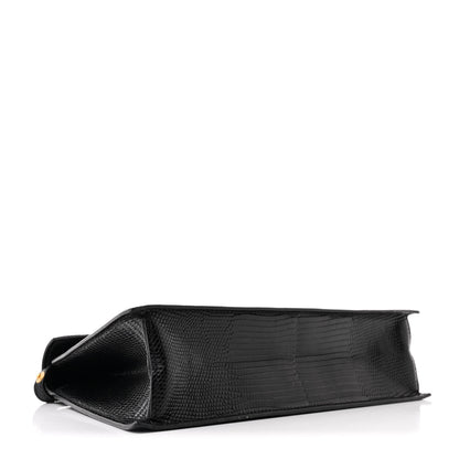 Celine Lizard Edwige Shoulder Bag Black 4 of 11