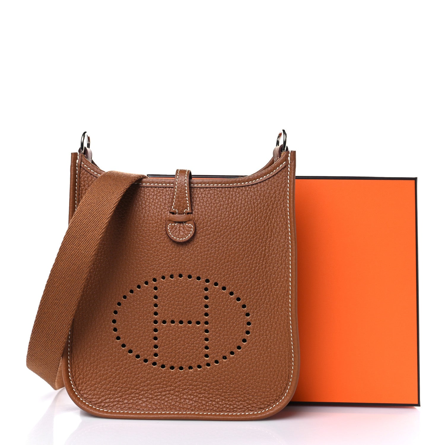 Hermes Taurillon Clemence Evelyne TPM Gold 10 of 10