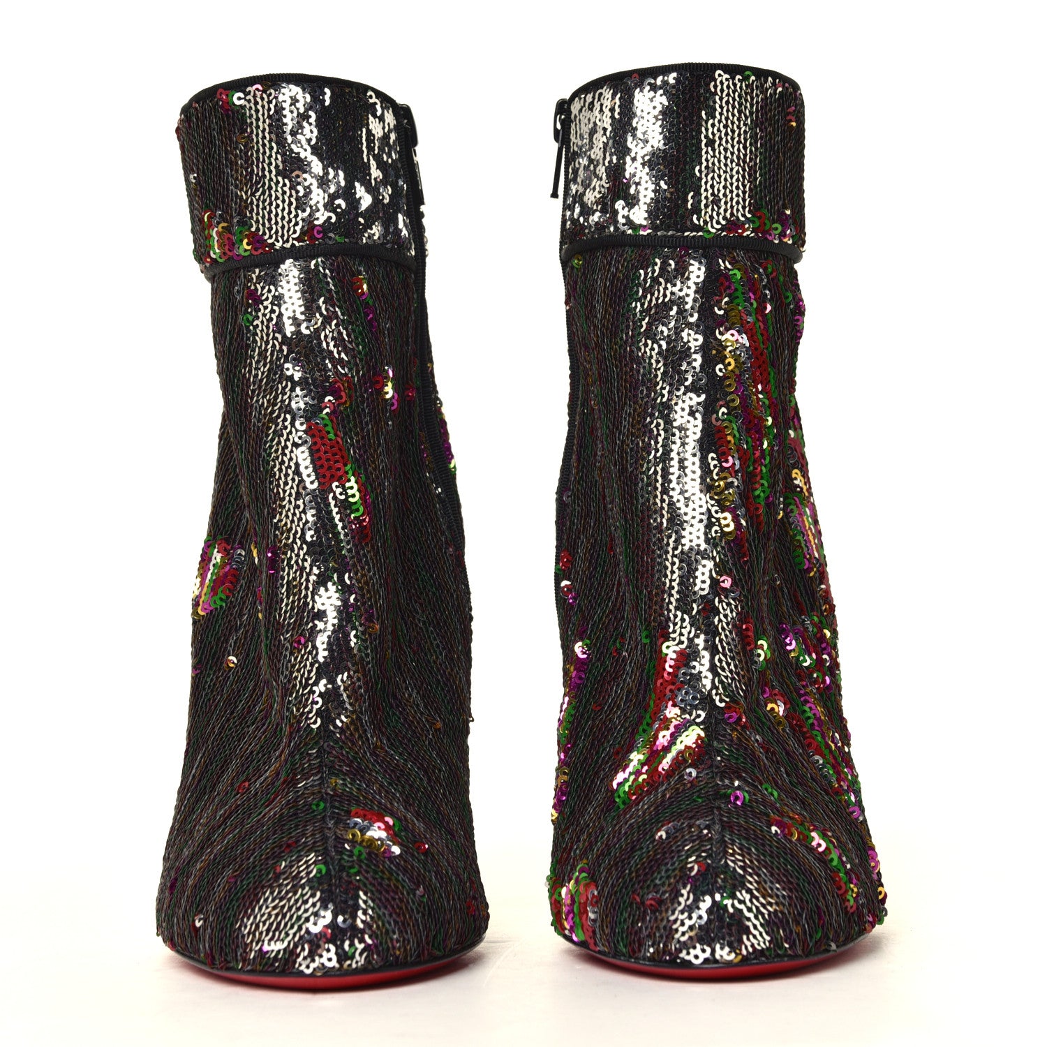 Christian Louboutin Paillettes Moulamax 100 Booties 36 Multicolor 4 of 6