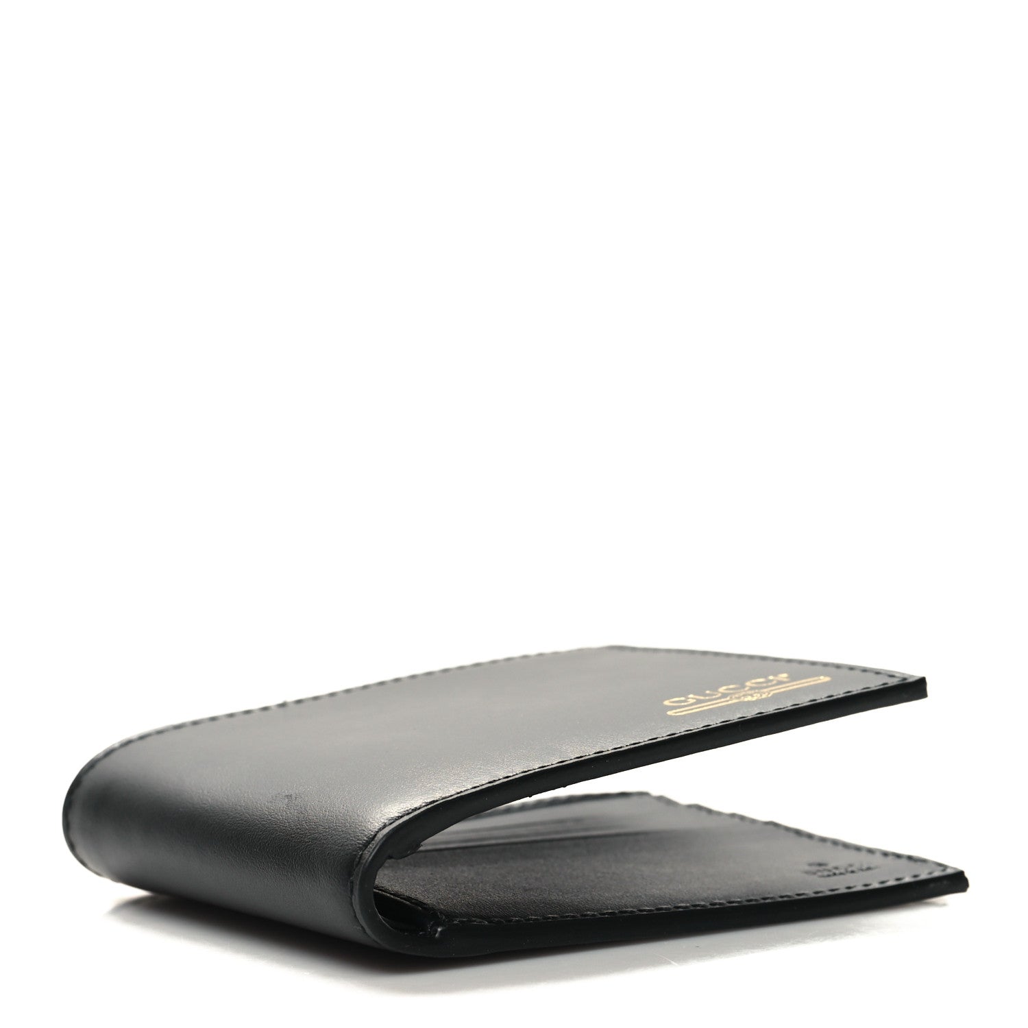 Gucci Plutone Calfskin Logo Bi-Fold Wallet Black 4 of 8