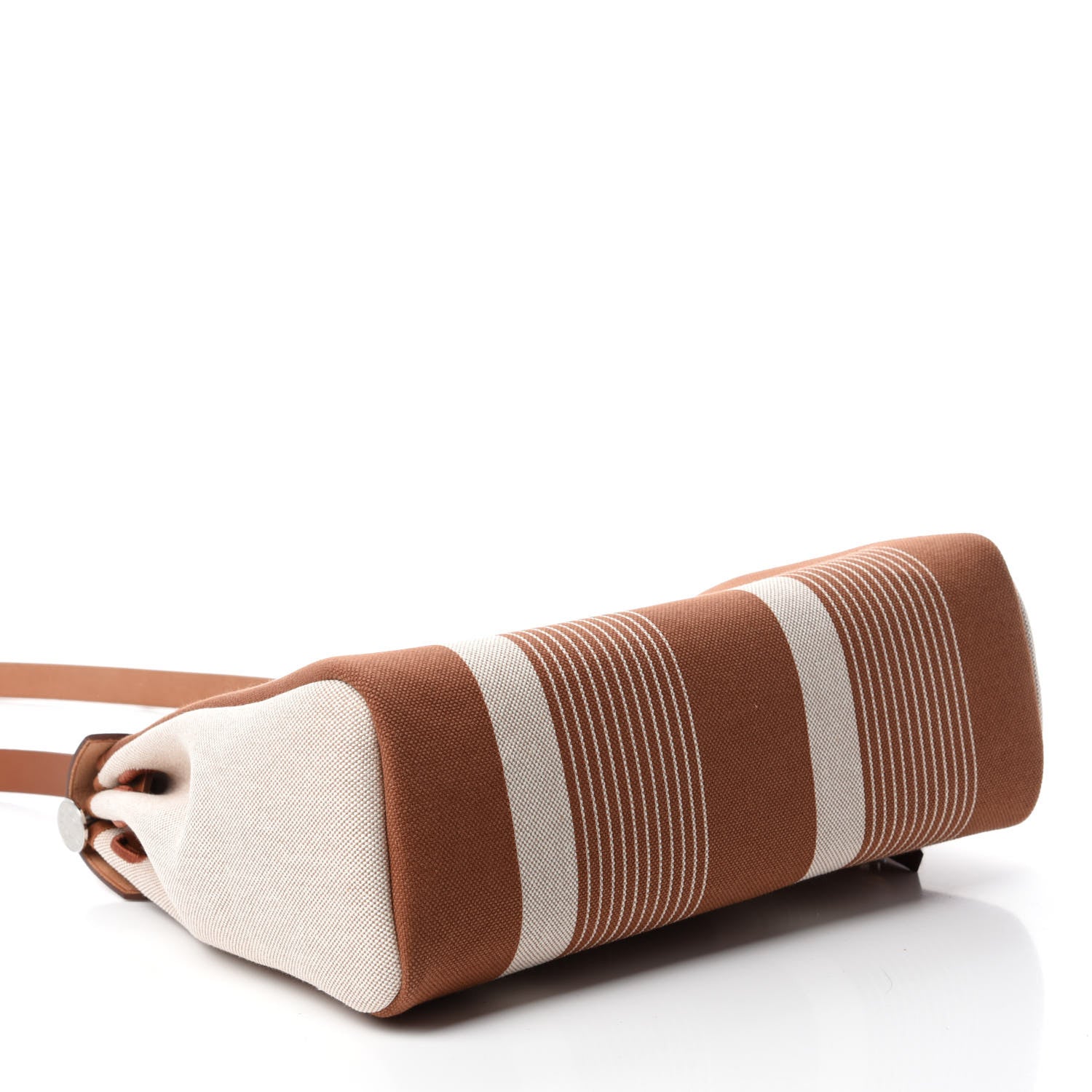 Hermes Vache Hunter Toile H Vibration Herbag Zip Retourne 31 PM Fauve Ecru Beige 5 of 12