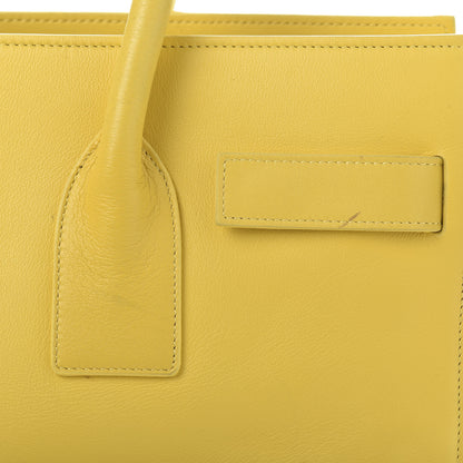 Saint Laurent Calfskin Small Sac De Jour Yellow 9 of 15