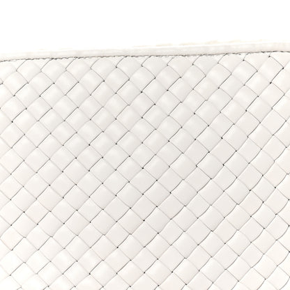 Bottega Veneta Nappa Intrecciato Knot Shoulder Bag White 7 of 9