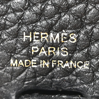 Hermes Taurillon Clemence Evelyne TPM Black 6 of 10