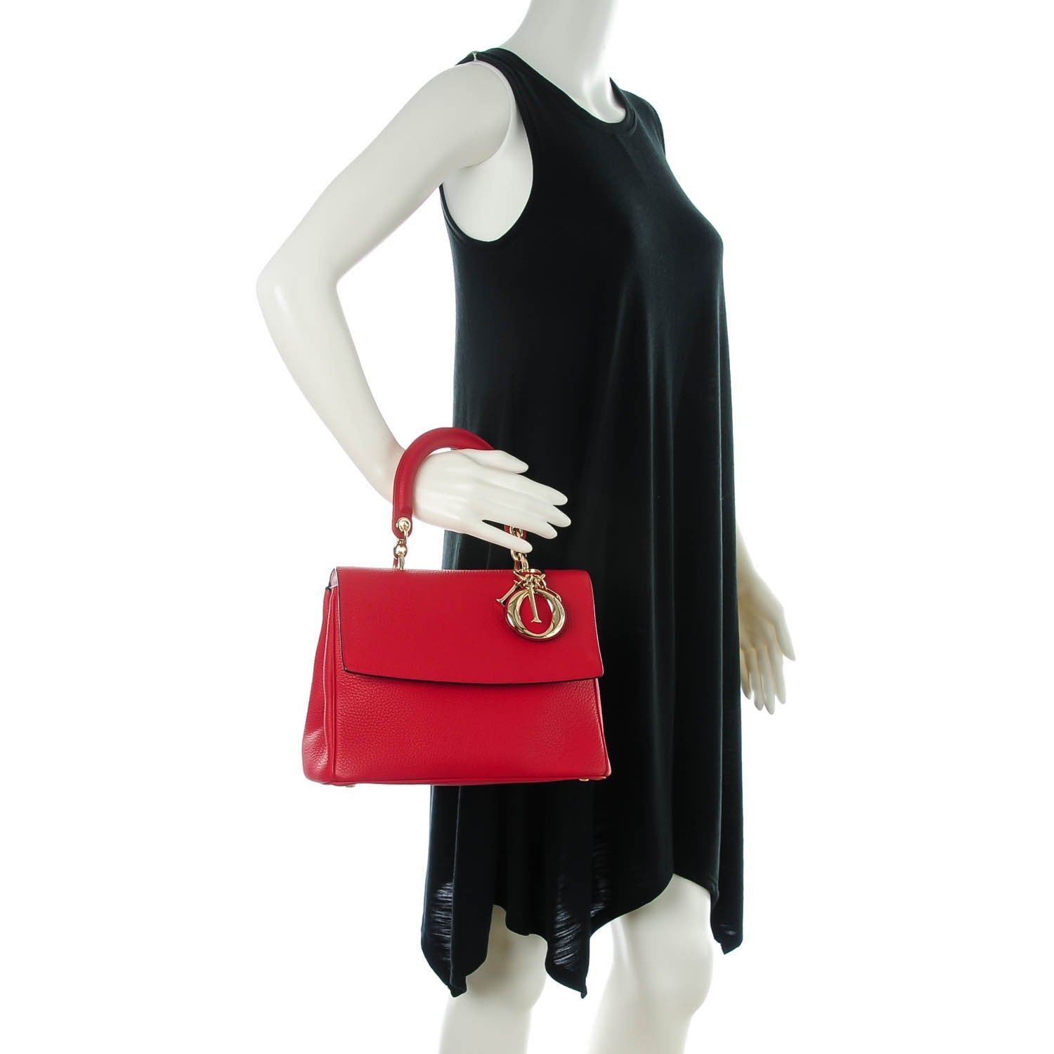 Christian Dior Bullcalf Small Be Dior Flap Red 2 of 7