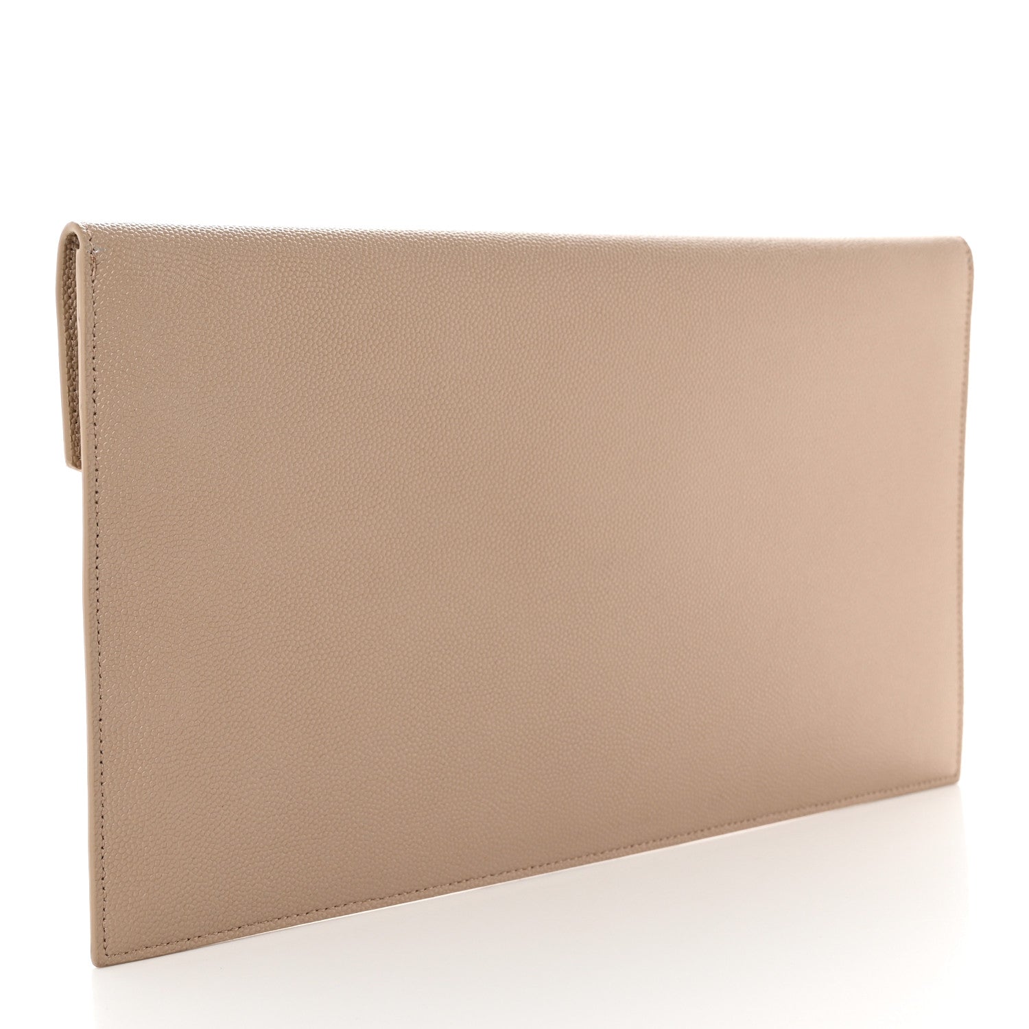 Saint Laurent Grain De Poudre Uptown Pouch Dark Beige 3 of 10
