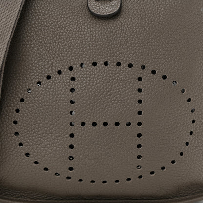 Hermes Taurillon Clemence Evelyne III PM Gris Asphalte 8 of 11