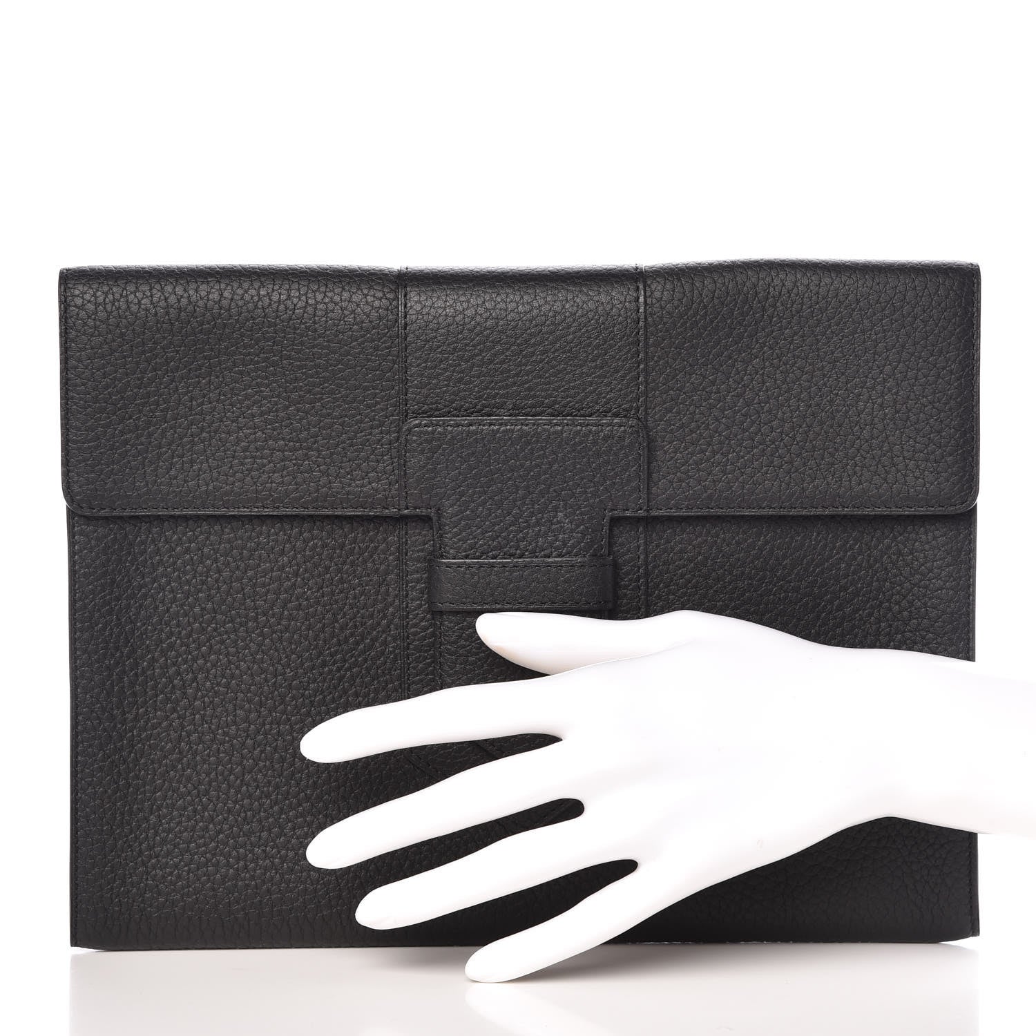 Delvaux Grained Bullskin Presse A5 Pouch Black 2 of 6