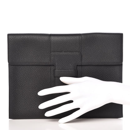 Delvaux Grained Bullskin Presse A5 Pouch Black 2 of 6