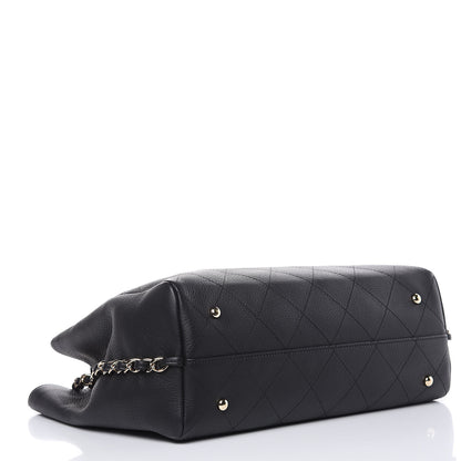 Chanel Bullskin Stitched Medium Shopping Bag Black 4 of 12