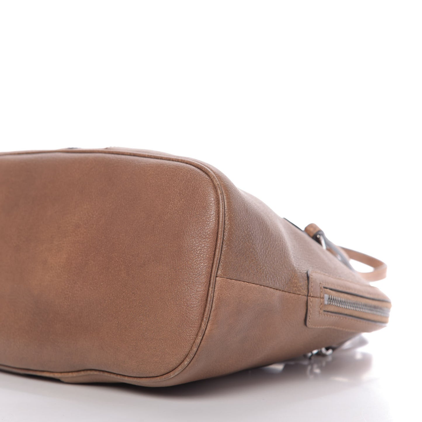 Calfskin Medium Web Dome Bag Brown