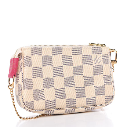 Louis Vuitton Damier Azur 2015 Christmas Animation Mini Pochette Accessories 3 of 10