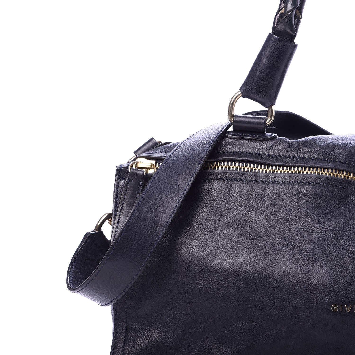 Givenchy Calfskin Medium Braided Pandora Navy 10 of 13