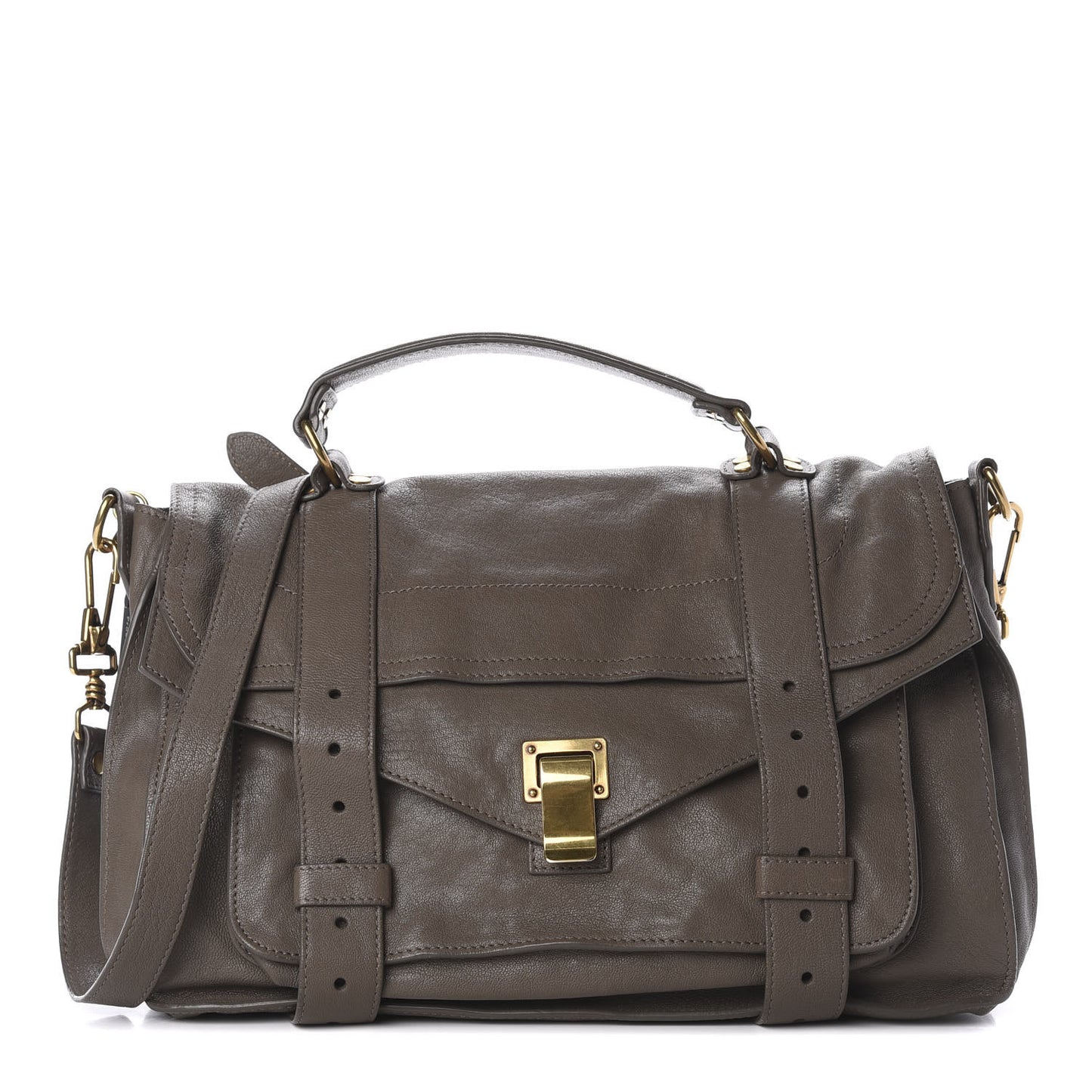 Lambskin Medium PS1 Satchel Smoke