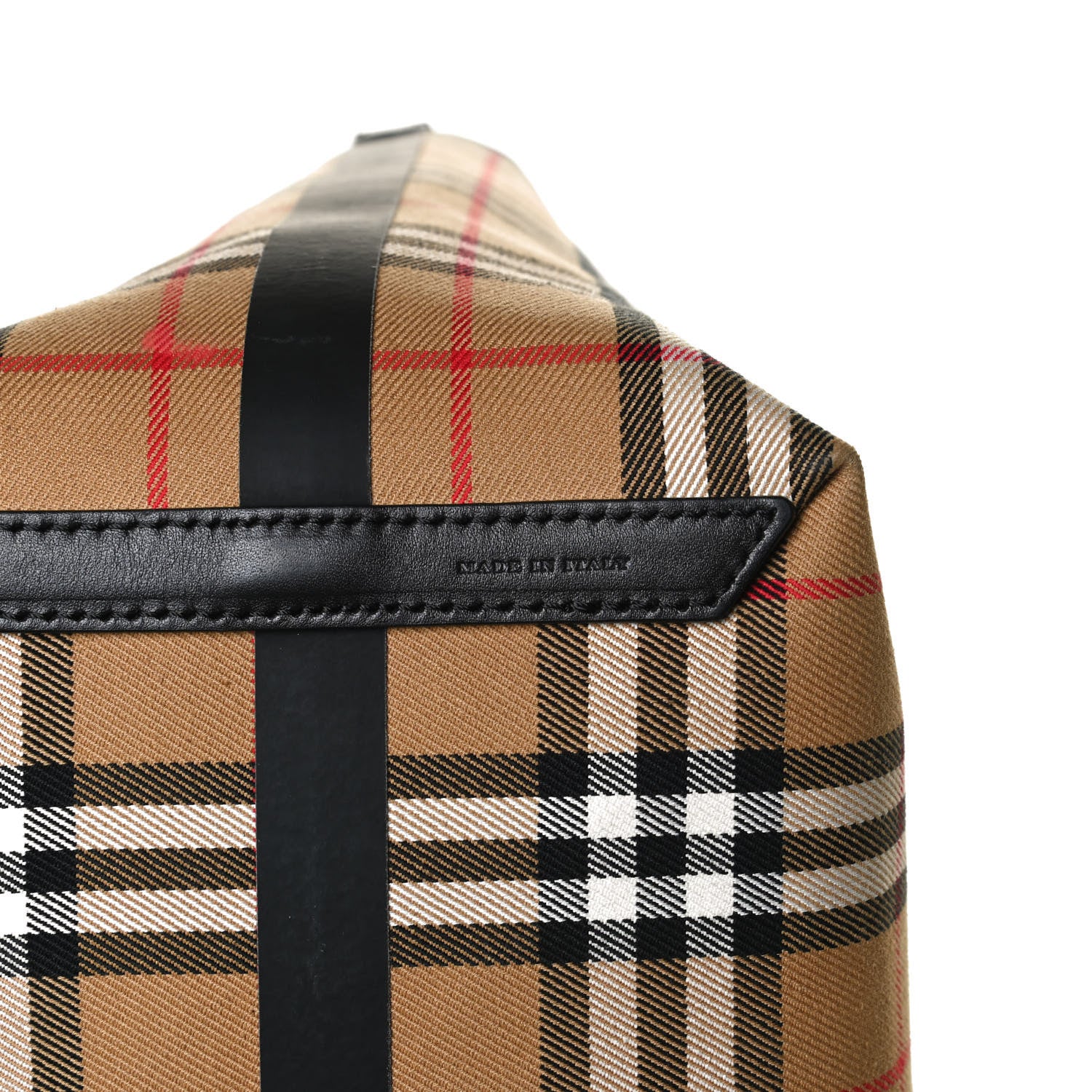 Burberry Vintage Check Medium The Giant Reversible Tote Antique Yellow Bright Red 14 of 25