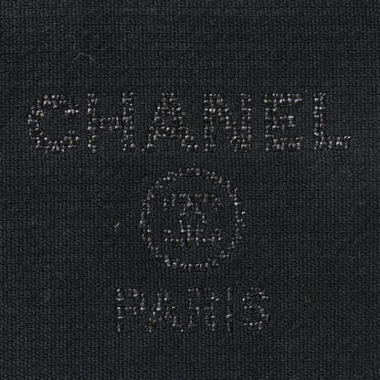 Chanel Mixed Fibers Deauville Pouch Black 8 of 8