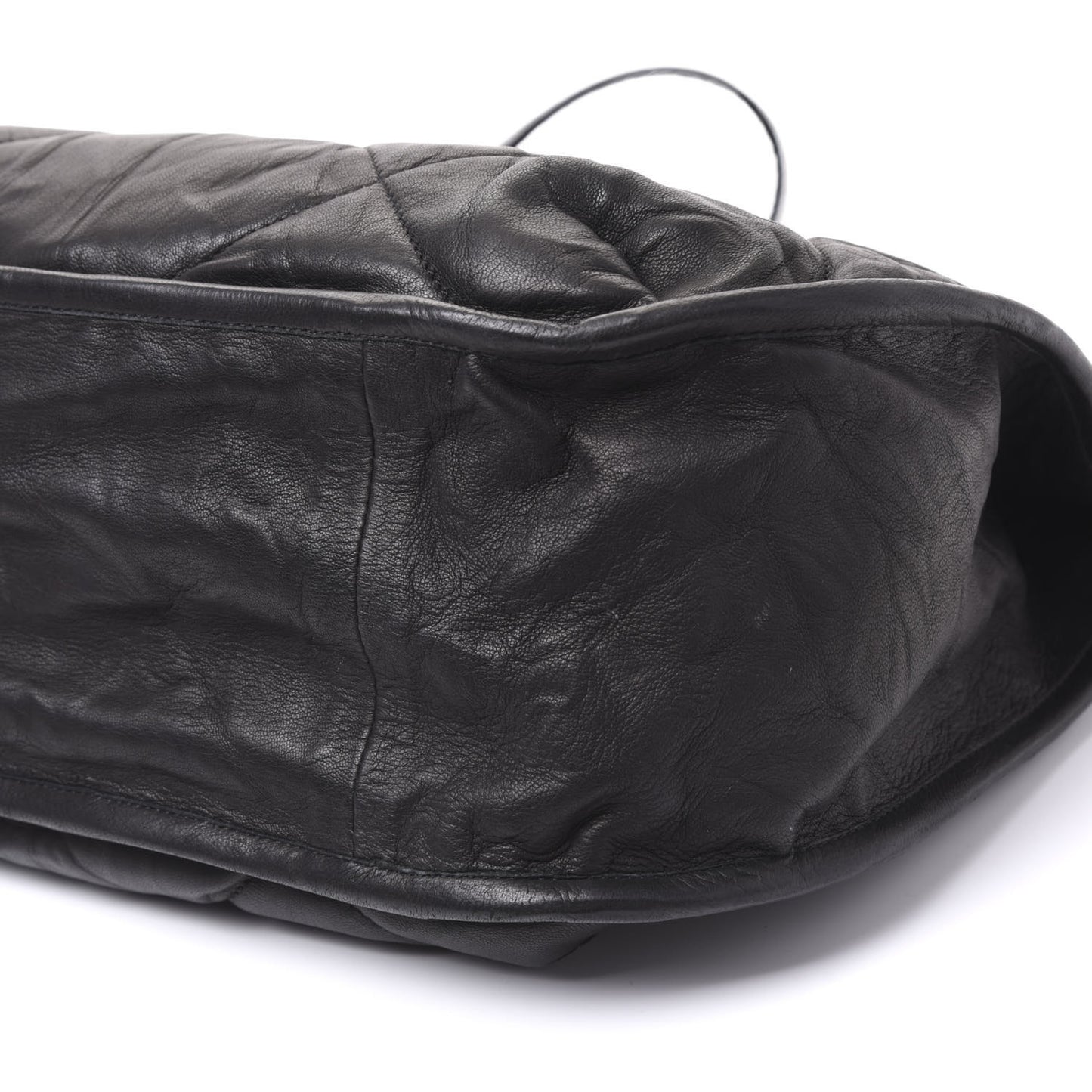 Lambskin Quilted Amalia Crossbody Bag Black
