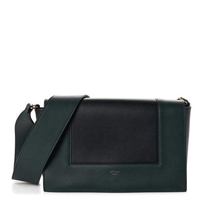 Celine Shiny Smooth Calfskin Medium Frame Shoulder Bag Amazone Dark Navy 1 of 10