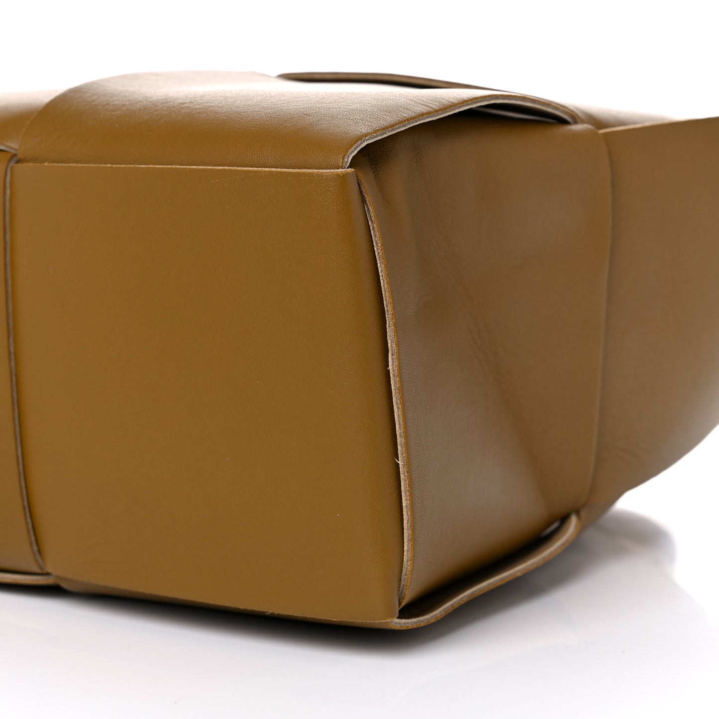 Nappa Maxi Intrecciato Arco Tote Moutarde Beige