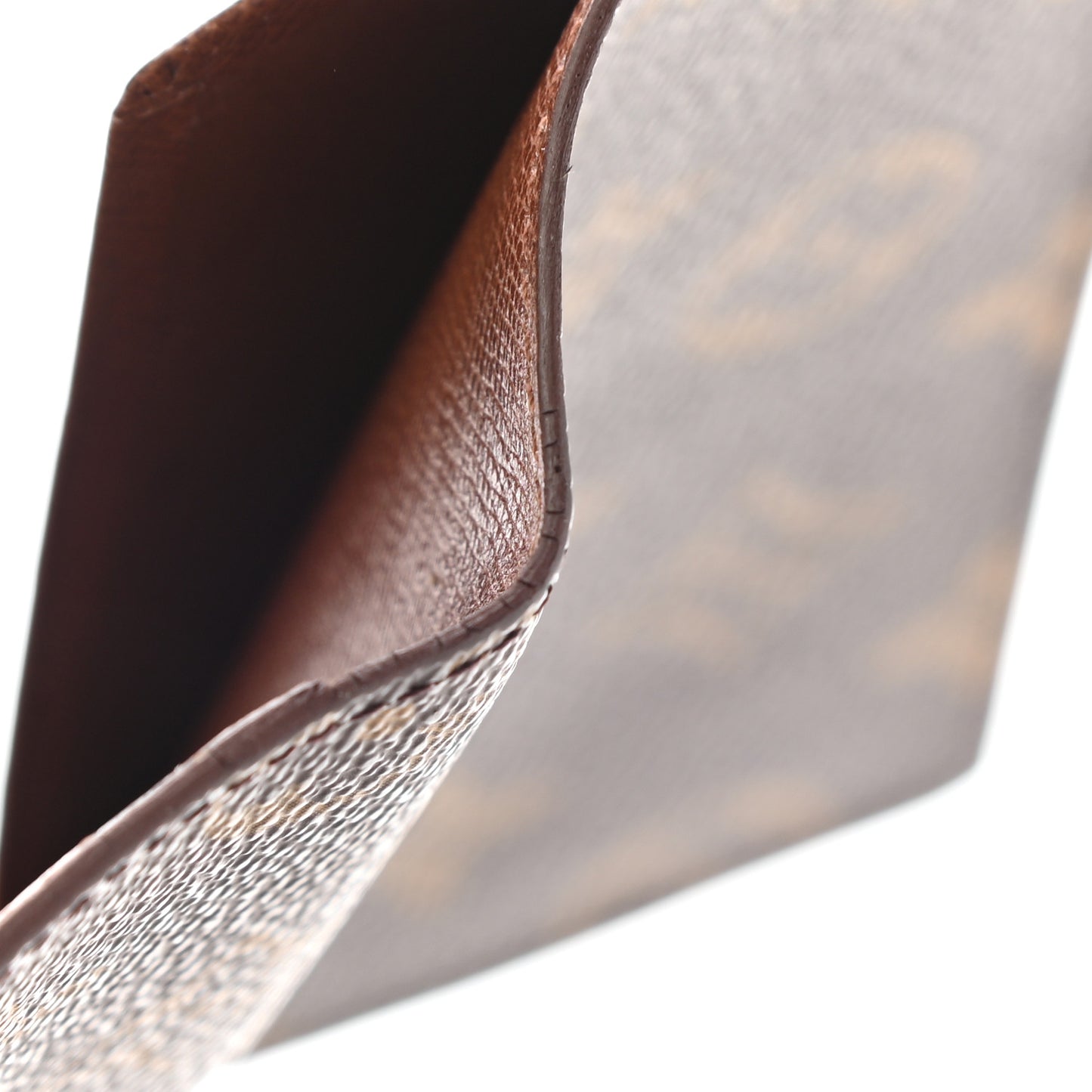Monogram Simple Checkbook Holder Wallet Cover