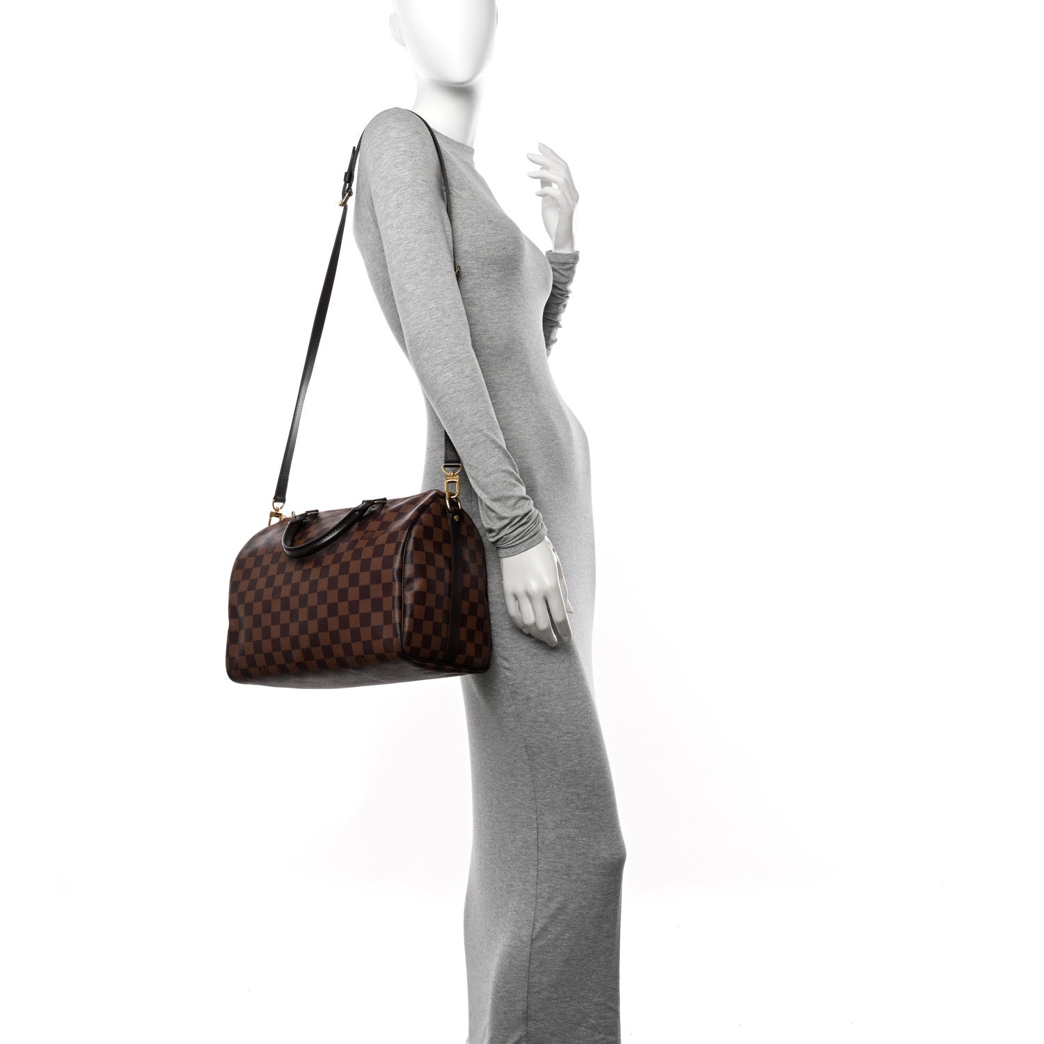 Louis Vuitton Damier Ebene Speedy Bandouliere 30 2 of 11