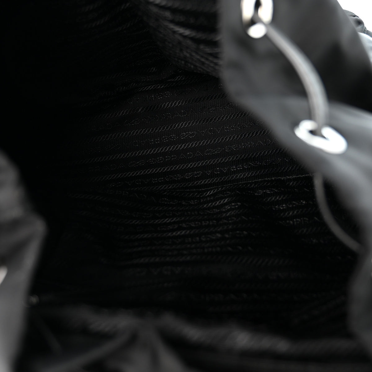 Prada Nylon New Vela Studded Backpack Black 5 of 11