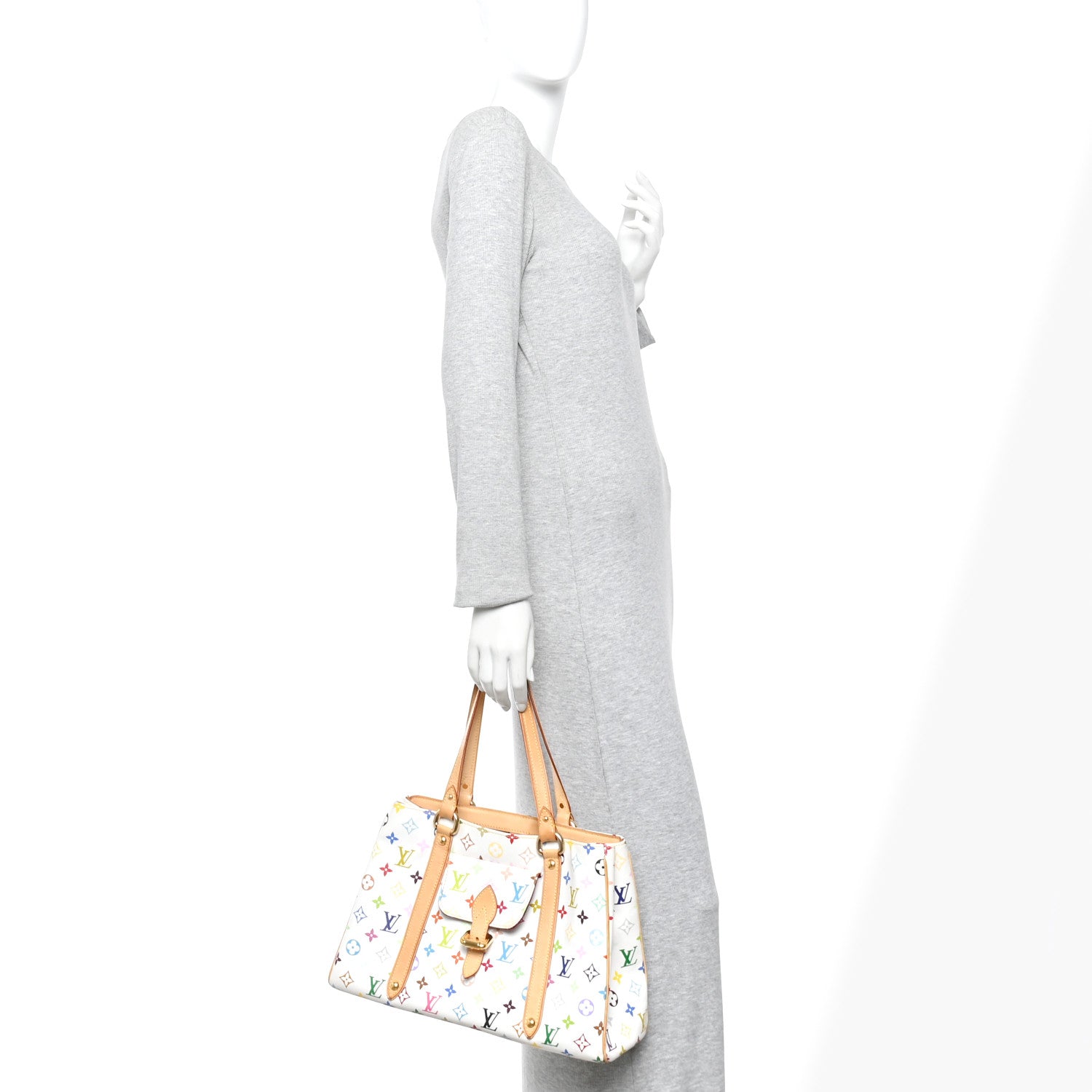 Louis Vuitton Monogram Multicolor Aurelia MM White 2 of 9