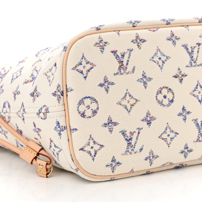 Louis Vuitton Monogram Jacquard Neverfull MM Multicolor Beige 9 of 10
