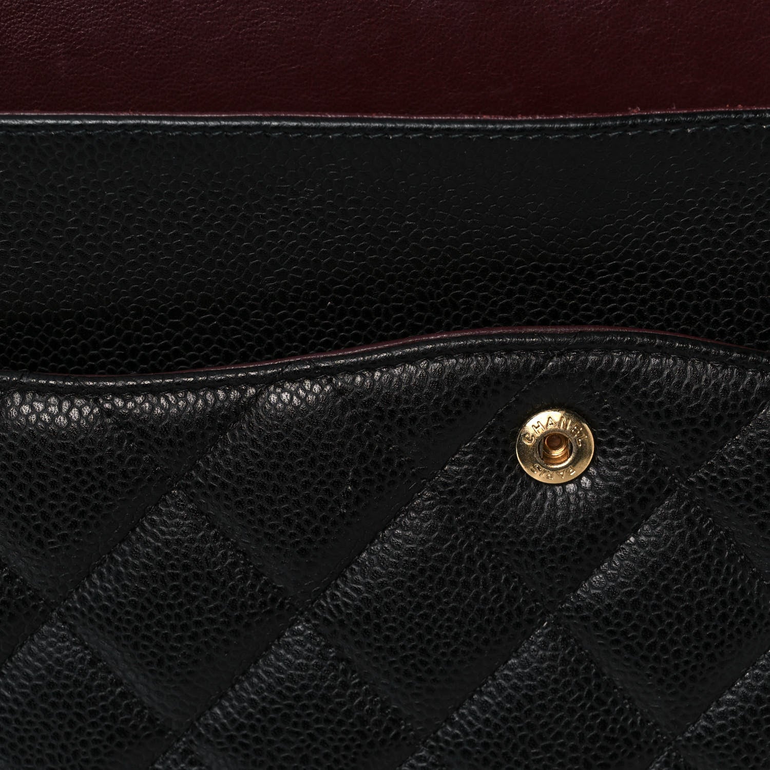 Chanel Caviar Quilted Maxi Double Flap Black 12 of 15