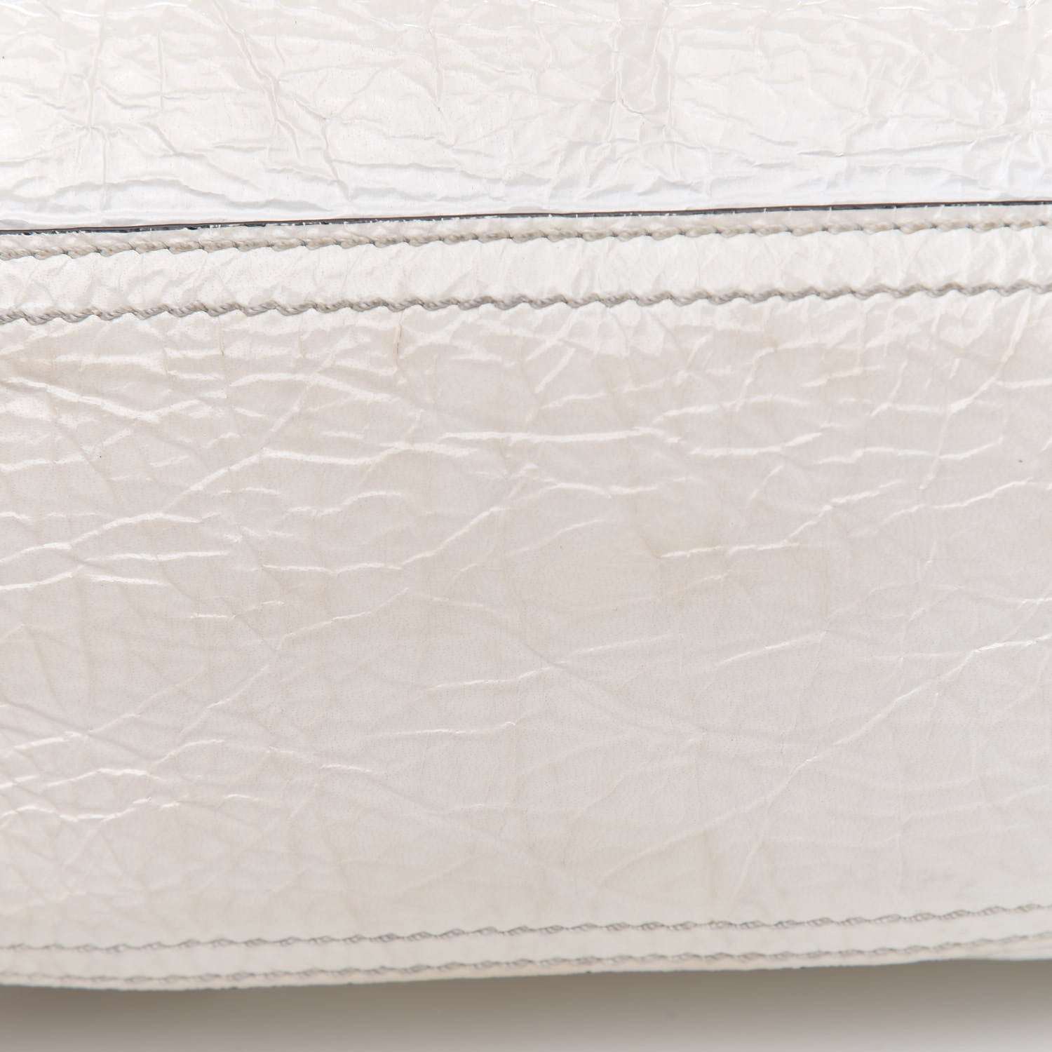 Givenchy Crinkled Patent Deerskin Mini Pandora White 10 of 17