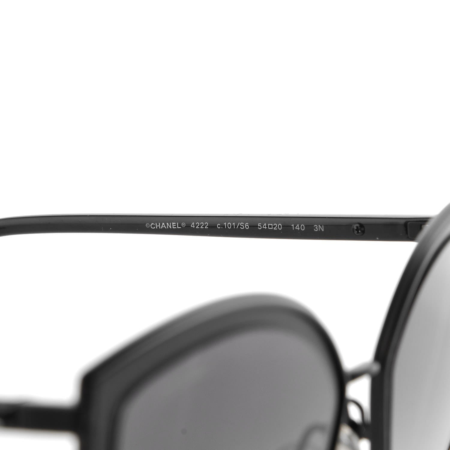 Chanel Cat Eye Sunglasses 4222 Black 6 of 7