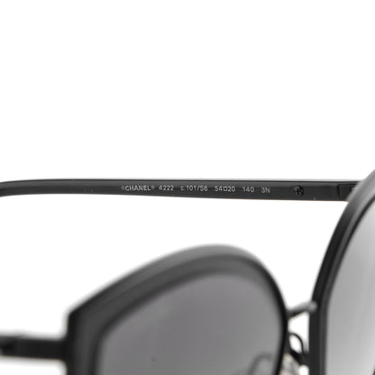 Chanel Cat Eye Sunglasses 4222 Black 6 of 7