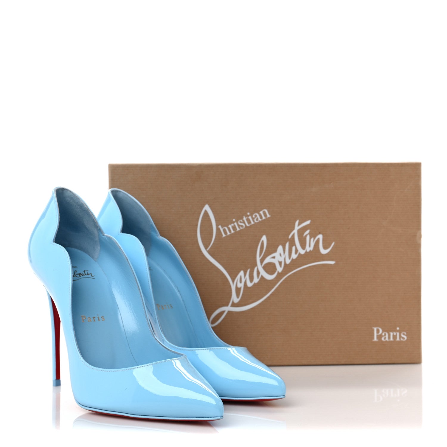 Christian Louboutin Patent Hot Chick 100 Pumps 38 Splash 8 of 8