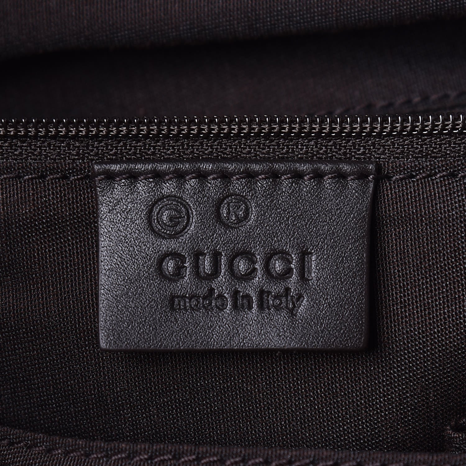 Gucci Denim Monogram Full Moon Tote Dark Brown 8 of 9