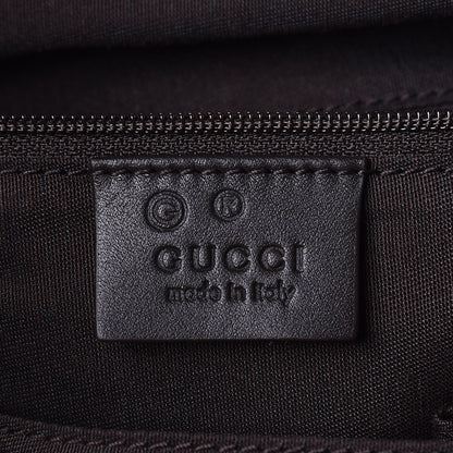 Gucci Denim Monogram Full Moon Tote Dark Brown 8 of 9