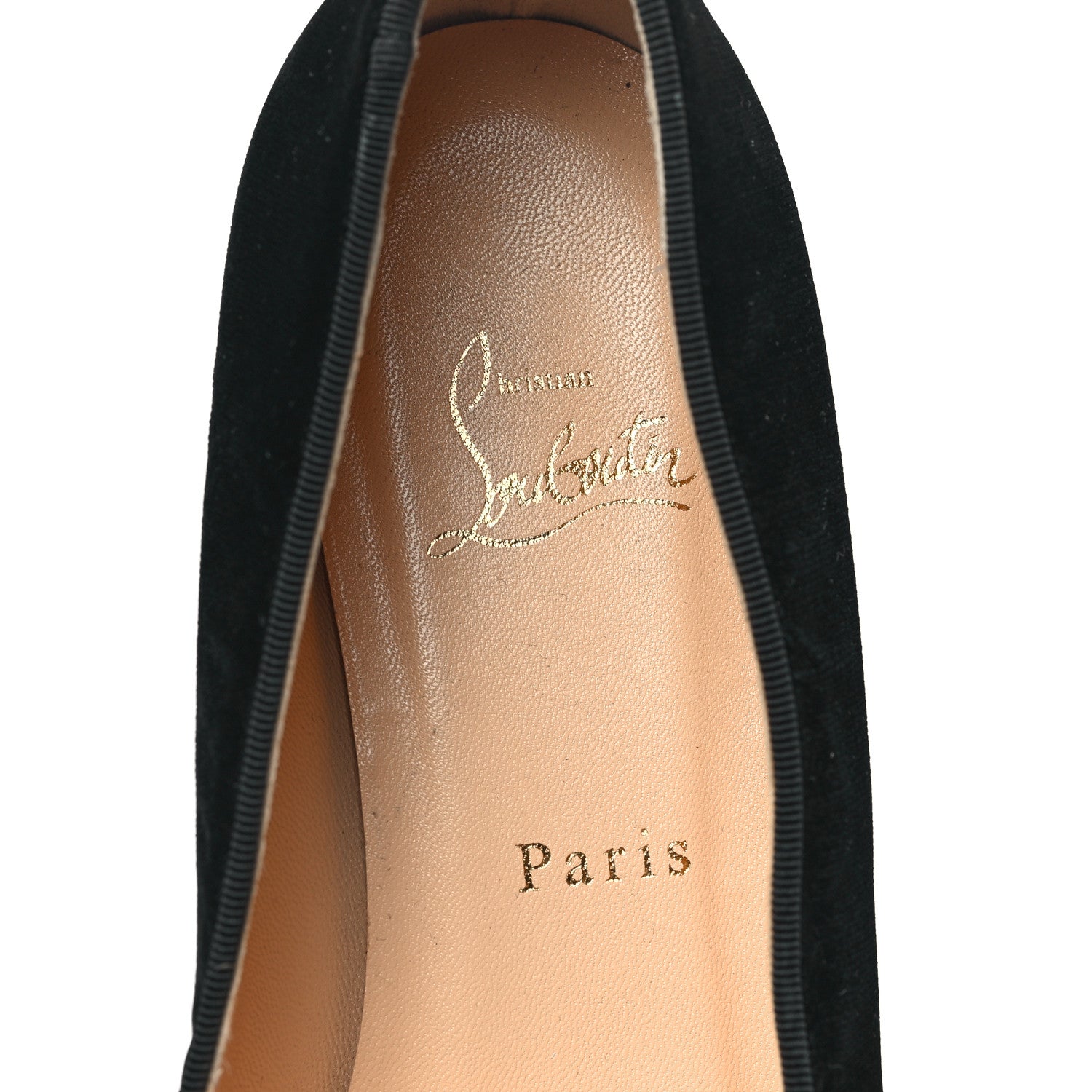 Christian Louboutin Calfskin Velvet Spikes Womens Captain Loubi Flat Loafers 40.5 Black 7 of 9