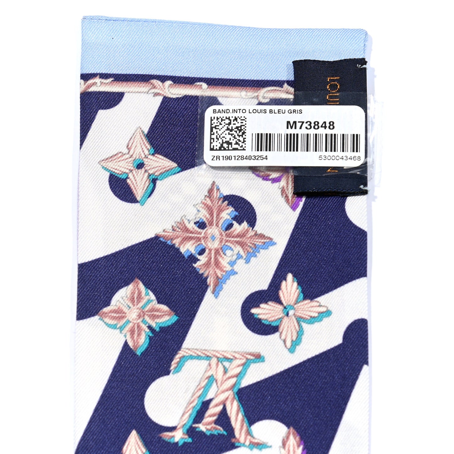 Silk Into Louis Bandeau Blue Grey