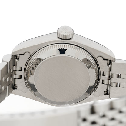 Rolex Stainless Steel 18K White Gold 26mm Oyster Perpetual Datejust Watch Blue Roman 79174 4 of 4