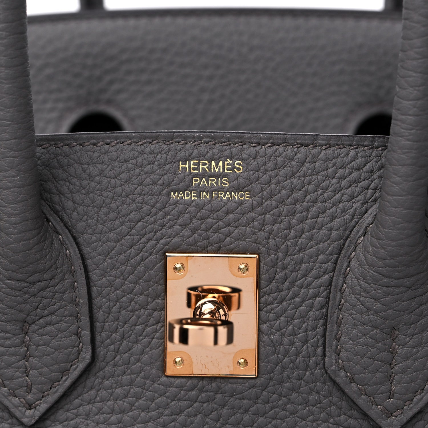 Hermes Togo Birkin 25 Etain 6 of 11