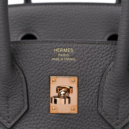 Hermes Togo Birkin 25 Etain 6 of 11
