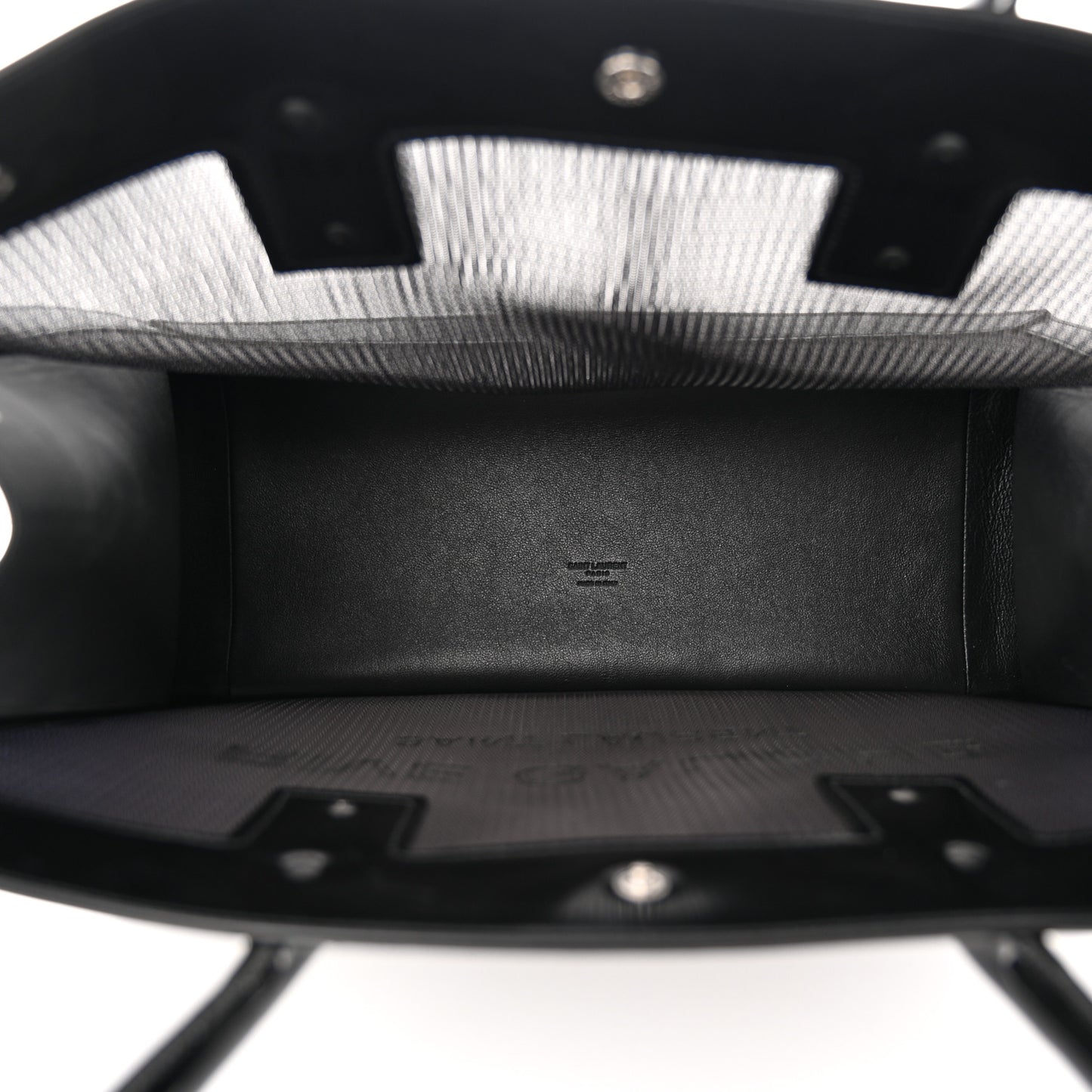 Mesh Patent Rive Gauche Tote Black