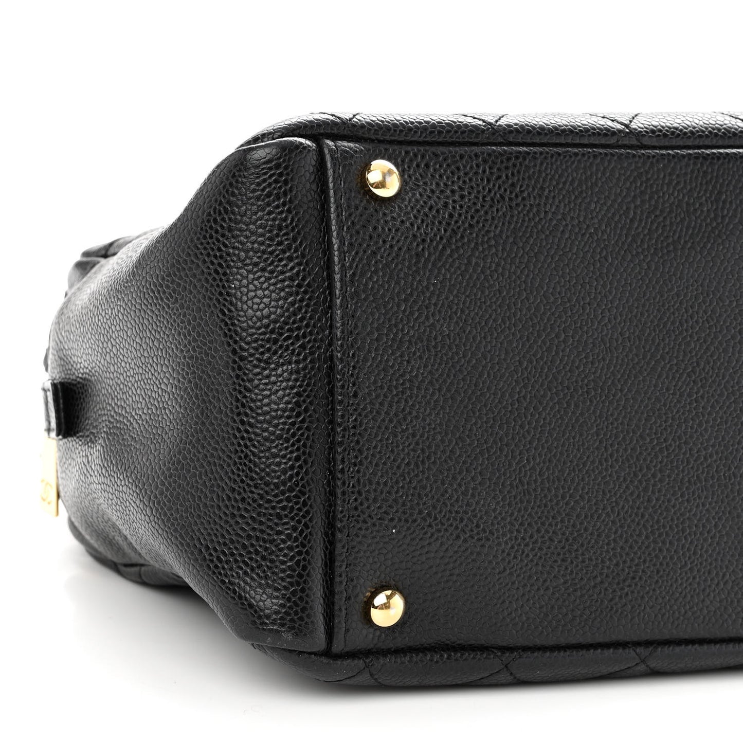 Caviar Quilted Petit Timeless Tote PTT Black