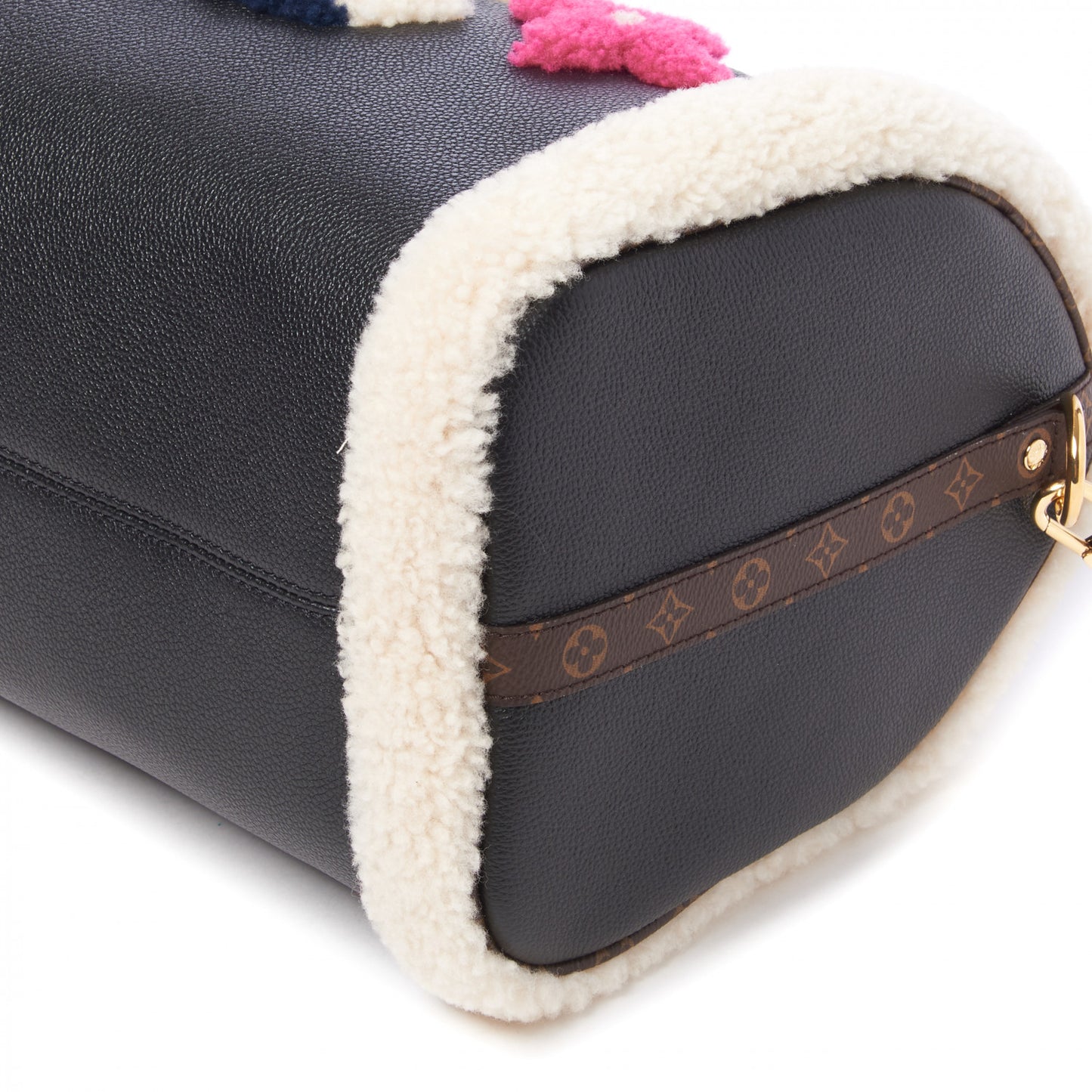 Calfskin Monogram Teddy Speedy Bandouliere 30 Black