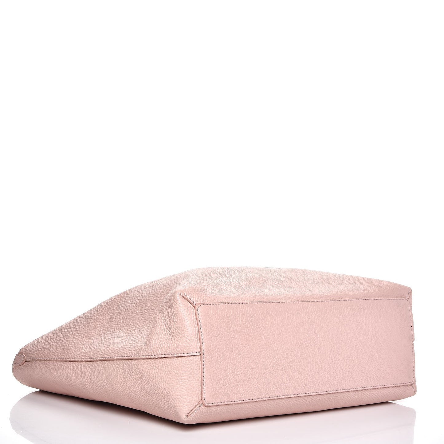 Grainy Calfskin Remington Tote Pale Ash Rose